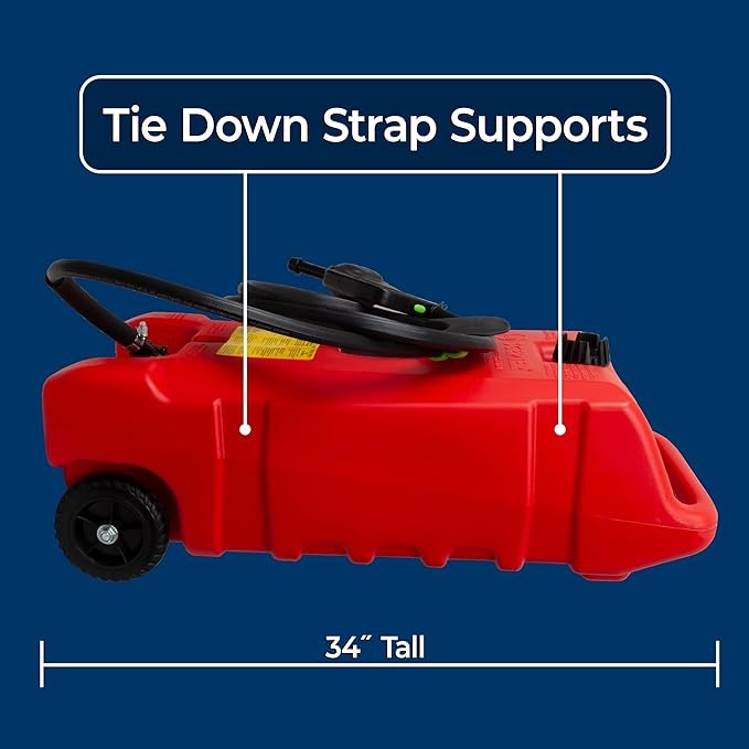 14-Gallon Portable Fuel Station with Pump & Wheels