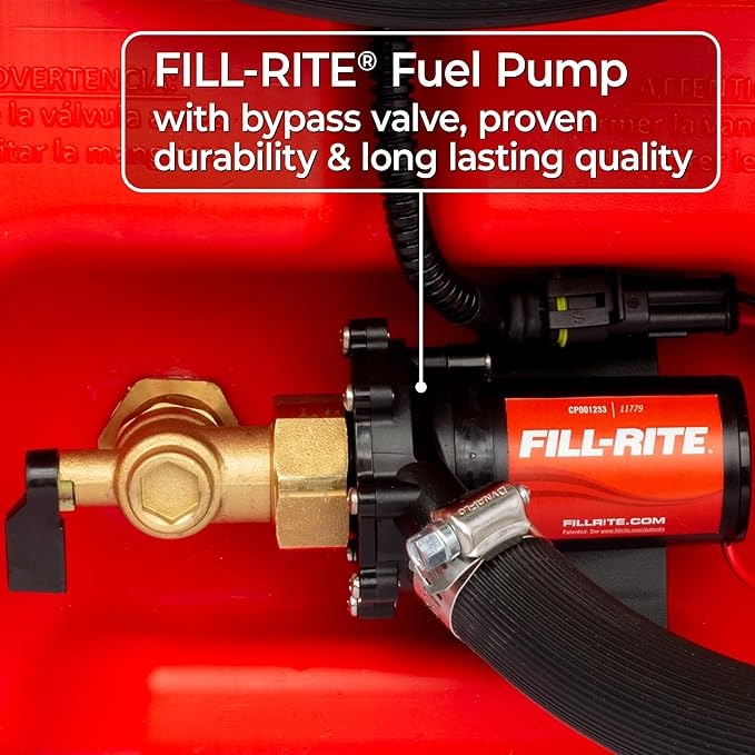 14-Gallon Portable Fuel Station with Pump & Wheels