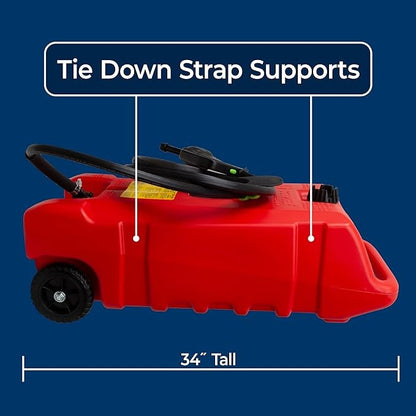 14-Gallon Portable Fuel Station with Pump & Wheels