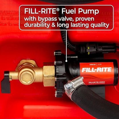 14-Gallon Portable Fuel Station with Pump & Wheels