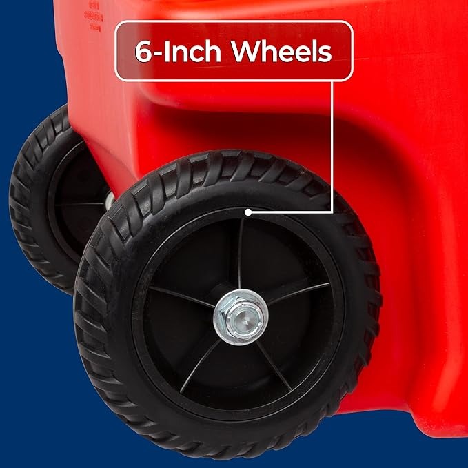 14-Gallon Portable Fuel Station with Pump & Wheels